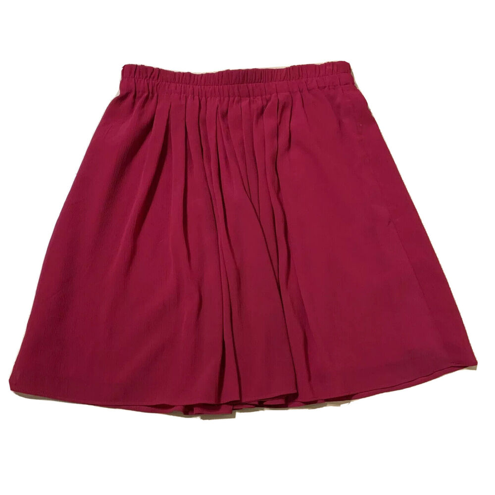 Ann Taylor Loft Crinkle Chiffon Mini Skirt